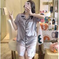 ราคา SALE ชุดนอน 2105 จากไทย Night suit ชุดนอนเดรสกระโปรงกระดุม ผ้าซาติน สีพื้น มี 9 สี ชุดนอนกระโปรงผ้าซาติน ชุดนอน (7700271815)