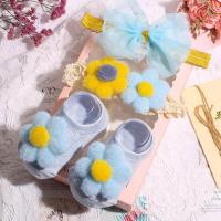 ราคา jiangqushuangyangde ชุดถุงเท้า และที่คาดผม ปักลายลูกไม้ ประดับดอกไม้ สำหรับเด็กทารกผู้หญิง 3 ชิ้น ชุด (20352734390)
