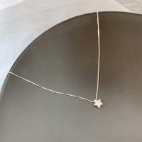 ราคา 925 Sterling Silver Heart Shaped Necklace Female Clavicle Chain Shiny Star Pendant Simple Fashion Jewelry Party Birthday Gift (19992900186)