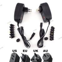 ราคา 3V 4 5V 5 6 7 5V 9V 12V 2A 2 5A AC DC Adapter Adjustable Power Supply Universal usb power Charger for pc notebook cctv camera E YB8TH (20413658729)