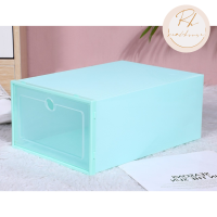 ราคา พร้อมส่ง กล่องใส่รองเท้าพลาสติก กล่องเก็บรองเท้า ราคาต่อ1 ชิ้น (21167026613)