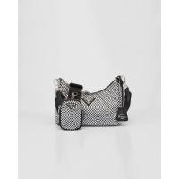 ราคา Prada Re Edition 2005 satin bag with crystals (21228304467)