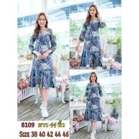 ราคา เดรสยีนส์ 8109 ชุดยีนส์พิมพ์ลายสวยหรู ผ้ายีนส์เนื้อนิ่ม ไม่หนา ไม่บาง แบบสวย ใส่ได้หลายโอกาส (19420128285)