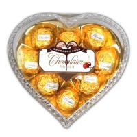 ราคา ช็อคโกแลต ก้อนกลม กล่องหัวใจ ของขวัญ ช็อคโกแลต นม หอม หวาน อร่อย (11356745932)