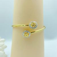 ราคา กำไลโอม 161 กำไลข้อมือโอม กำไลทองชุบ พร้อมส่ง 2 แบบ (13321660312)