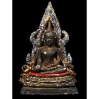 ราคา พระพุทธชินราชขนาดหน้าตัก 1 นิ้ว เก่ามาก เนื้อทองผสมกระไหล่ทอง ตั้งหน้ารถ พระแท้รับประกัน 752 (12140311014)