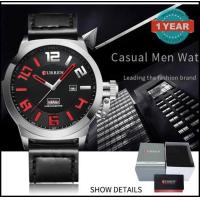 ราคา Curren นาฬิกาข้อมือผู้ชาย แท้ 100 หรูดูดีหน้าปัดดูเวลาชัดเจน แสดงวันที่และวัน สายหนัง หน้าปัด รุ่น C8270 NEW พร้อมกล่องนาฬิกา CURREN (1476694652)