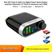 ราคา Mini ระดับ HiFi D เสียงรถดิจิตอลเครื่องขยายเสียงโฮมเธียเตอร์บลูทูธ5 0 TPA3116ขั้นสูง2 50W (7854466506)