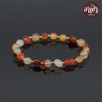 ราคา อาเป่า หินอาเกต ดวงตาสวรรค์ สีส้ม รูปทรงอิสระ เม็ดคั่น เฮมาไทต์ Agate ขนาด 5 7 มิล หินแห่งการเปลี่ยนแปลงที่ดี กำไลหินสี กำไลหินนำโชค (21137509237)