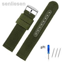 ราคา 2023ต้นฉบับ0ผ้าใบสานสายผ้าไนลอนเหมาะสำหรับ Seiko สีเขียว5ผีน้ำ Timex สายรัดอเนกประสงค์18Mm 20Mm 22Mm 24Mm 24Mm (19880612664)