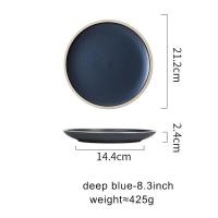 ราคา Porcelain Dinner Plates Set Pizza Pasta Serving Plates Matte Glaze Steak Dessert Dishes Tableware (10402339580)