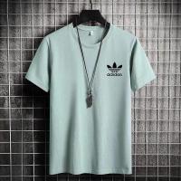 ราคา Adidas เสื้อยืดแฟชั่นฤดูร้อนของผู้ชายเสื้อลำลองแขนสั้นผ้าคอตตอนแท้แนวสปอร์ต (12939293204)