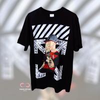 ราคา เสื้อยืด เสื้อOff white สกรีนแนวสตรีทเท่ โหดในตัวเดียว รายละเอียดครบ พร้อมส่ง ชาย หญิง S 5XL (20569488355)