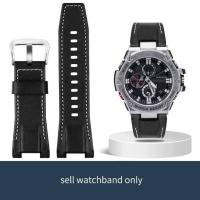 ราคา เหมาะสำหรับ Casio GST S130 S110 S120 W130l B100 W300หนังแท้ไนลอนผู้ชาย39 S สายนาฬิกาข้อมือ (17000324450)