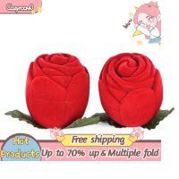 ราคา Cozyroom กล่องเก็บเครื่องประดับกำมะหยี่รูปดอกกุหลาบสีแดงกล่องใส่แหวนหมั้นของผู้ถือเคสสำหรับจัดแสดง (20826294785)