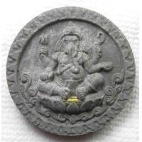 ราคา พระผงกลมใหญ่ พระพิฆเนศ หลวงปู่ทวด ฝังตะกรุดสองด้าน ขนาด 5 เซนติเมตร (17325057325)