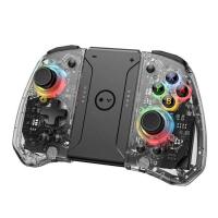ราคา Transparent Game Controller Adjustable RGB Turbo Wireless Game Controller for NS Switch Gyroscope Dual Motor Vibration Game Controller respectable (19387292326)