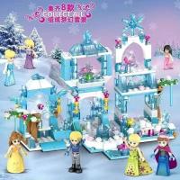 ราคา ของเล่น Frozen ปราสาทเจ้าหญิงชุดบล็อกตัวต่อสำหรับตัวต่อของเล่นปริศนาอนุภาคเด็กผู้หญิง (19670342422)