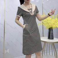 ราคา เดรสคอปาดมีซิปลายทาง2ชิ้นเดรสคอปาดเข้ารูปมี2023สไตล์ใหม่ฤดูร้อน (19278084068)