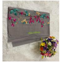 ราคา ผ้าพันคอ ผ้าคลุมไหล่ ผ้าฝ้าย งานปัก ผ้าสาลู ลายดอกไม้ ชื้อเป็นของขวัญ ของฝากได้ (20616458897)