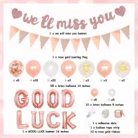 ราคา Sursursursurprise We Will Miss You Party Decorations Rose Gold Balloon Garland Arch Kit With We Will Miss You Banner Good Luck Balloons And Pennant Flag For Going Away Farewell อุปกรณ์งานเลี้ยงเกษียณอ