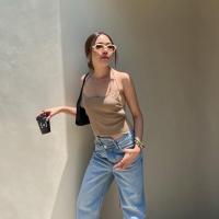 ราคา Cross X strap top 270 ฟรีส่ง เสื้อผ้านิต ดีไซน์สายไขว้หลัง สวยปังมากก ใส่ได้หลายแบบ จะผูกเป็นเกาะอก ผูกคล้องคอไขว้หลัง (17647838527)