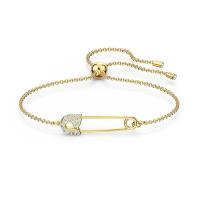 ราคา Swarovski Outlet Discount Gold Paperclip Paperclip Pull Out Personalized Bracelet Womens Crystal Bracelet SSY (20635769702)