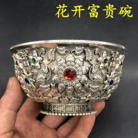 ราคา ของเก่าและของสะสมเบ็ดเตล็ดการเลียนแบบโบราณที่ทำในปีเชียนลองของราชวงศ์ชิงดอกไม้บานชามรวยและมีเกียรติข้อเสนอพิเศษ (19994185903)