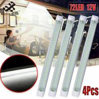 ราคา แผ่นเรืองแสงโคมไฟทรงโดมติดเพดานไฟหลังคา Dc 12V ภายในรถ Led 4ชิ้นสำหรับรถบรรทุกพ่วง Rv สุดเท่ (20727206046)