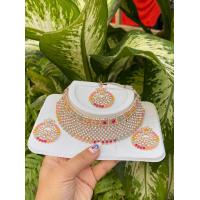 ราคา ชุดสร้อยคอต่างหูและหน้าผาก อินเดีย สินค้าพร้อมส่ง (21128232588)