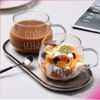 ราคา แก้วกาแฟ สกินตัวหนังสือ Good MORNING ดีไซน์เลิศ Breakfast glass (21326641716)