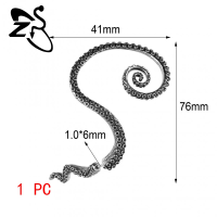 ราคา 1 2ชิ้นต่างหูรูปหัวกะโหลกพังค์ต่างหูรูปปลาหมึกรูปงูเหล็กกล้าไร้สนิมต่างหูแบบหนีบลายมังกรบินต่างหูกระดูกอ่อน Tindik Telinga (20447604448)