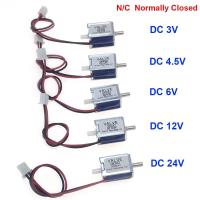 ราคา DC 3V 4 5V 6V 12V 24V Small Mini Electric Solenoid Valve N C Normally Closed 2 way Micro Solenoid Gas Air Valve 0 350mmhg (20106122485)