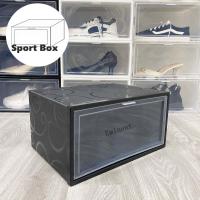 ราคา กล่องรองเท้าฝาข้าง กล่องเก็บของ แบบฝาข้าง กล่องอเนกประสงค์ ฝาเปิด ปิด พร้อมรูระบายอากาศ วางซ้อนต่อกันได้ (12557070598)