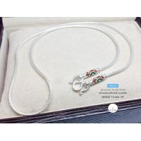 ราคา สร้อยคอเงินแท้99 งานสุโขทัย งานทำมือ ลงยา สวยมากๆ ค่ะ งานช่างทองสุโขทัย หนา 1 5 มิล ยาว 16 20 นิ้ว (9395649346)