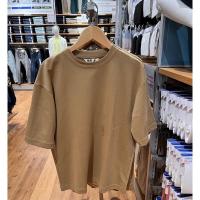 ราคา เสื้อยืดโอเวอร์ไซส์สำหรับผู้ชายเสื้อเชิ้ตทรงโคร่ง Uniqlo Airism เสื้อยืดเสื้อยืดคอกลมโอเวอร์ไซส์ (19822054862)