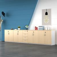 ราคา COD wall cabinet low tea office furniture wooden file storage drawer floor door with lock (18844729418)