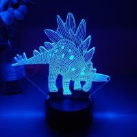 ราคา 3D Night Light Dinosaur Series Desk Lamp 7 Color Touch Cartoon Table Lamps Home Decor For kid Birthday Gift (18523717691)
