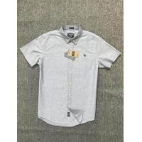 ราคา 2023 Abercrombie Fitch Mens A F Short Sleeve Shirt Embroidered Deer Oxford Plain Casual shirt AF Short sleeve shirt (20248170020)
