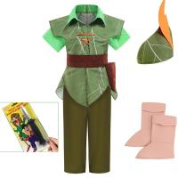 ราคา ชุดเล่นปีเตอร์แพนปีเตอร์แพนสำหรับเด็กชุดฮาโลวีนเด็กชายดิสนีย์เอลฟ์สีเขียวปีเตอร์แพน (19883572864)