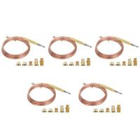 ราคา Universal Gas Stove Thermocouple with 5Pcs Nuts Heating Gas Burner Replacement Thermocouple Adaptor (21098228742)