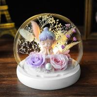 ราคา ดอกไม้ความงามและBeastสีแดงสดกุหลาบนิรันดร์แก้วโดมสำหรับวันวาเลนไทน์ของขวัญคริสต์มาสอุปกรณ์ประดับบ้าน (16019914674)