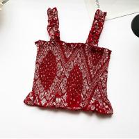ราคา H H พร้อมส่ง เสื้อกล้ามไหมพรม ลายตาบอย สม็อคทั้งตัว ยืดตามตัว 70097 (12637419328)