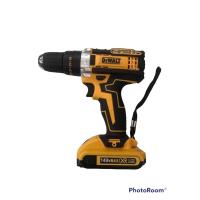 ราคา พร้อมส่ง DEWALT สว่านไร้สาย สว่านแบต 128V ไฟ LED ปรับความเร็วได้ การสลับสองความเร็ว สว่าน ฟรี อุปกรณ์เสริม Li ion อย่างดี 2 ก้อน APD (16850229115)