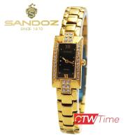 ราคา ผ่อนชำระ สูงสุด 10 เดือน Sandoz นาฬิกาข้อมือผู้หญิง สายสแตนเลส รุ่น SD99234GG04 สีทอง หน้าปัดดำ (13080341170)