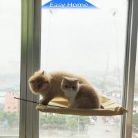 ราคา เปลแมวติดกระจก ขนาดใหญ่ เปลแมว 55x35ซม รับน้ำหนักได้ถึง บ้านแมว ของเล่นแมว 15 kg ที่นอนแมว Cat Windows Bed Siter (10205659346)