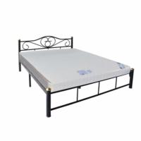 ราคา Raminthra Furniture เตียงเหล็ก ที่นอนสปริงหนา 8 นิ้ว ขนาด 6 ฟุต สีดำ Bed (161743073)
