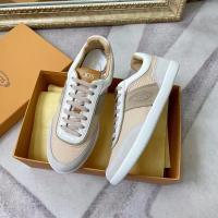 ราคา New Online Tod s Lady s 2021 autumn and winter new color matching cow leather cow suede nylon cloth splicing casual shoes lace up shoes (16492076769)