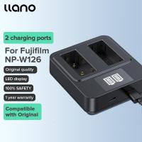 ราคา Llano Fuji ที่ชาร์จกล้อง NP W126 LED USB ดิจิตอลช่องคู่สำหรับ NP W126 Xs10 X100v Xt30เครื่องชาร์จแบตเตอรี่ A5 Xe4 (20971663423)