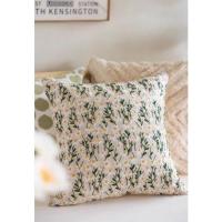 ราคา ปลอกหมอนอิง ลายปักดอกเดซี่ pillow case เฉพาะปลอกหมอน (17695605016)